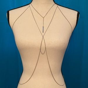 ✨🛍✨NWOT Silver Body Chain